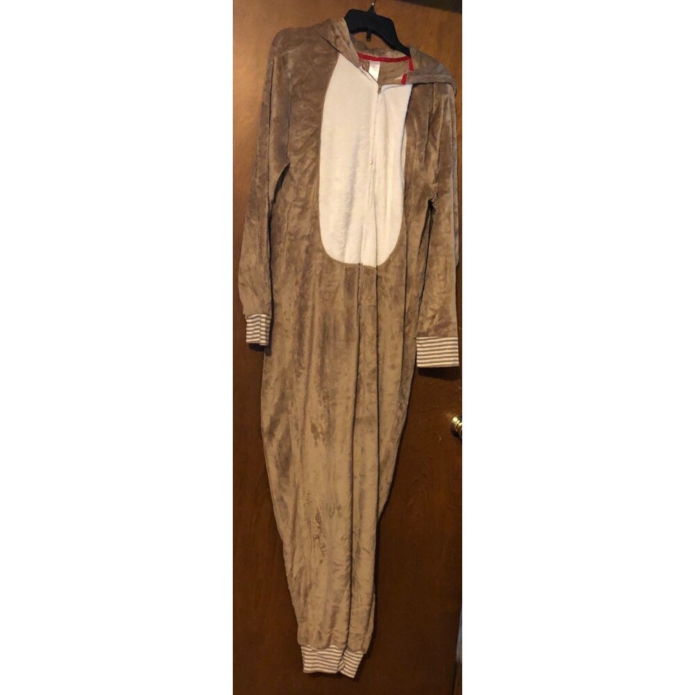 Men s Christmas Rudoplh Pj One Piece Size Large NWT B3
